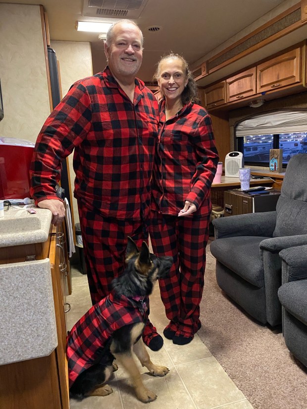 Buffalo plaid matching pajamas