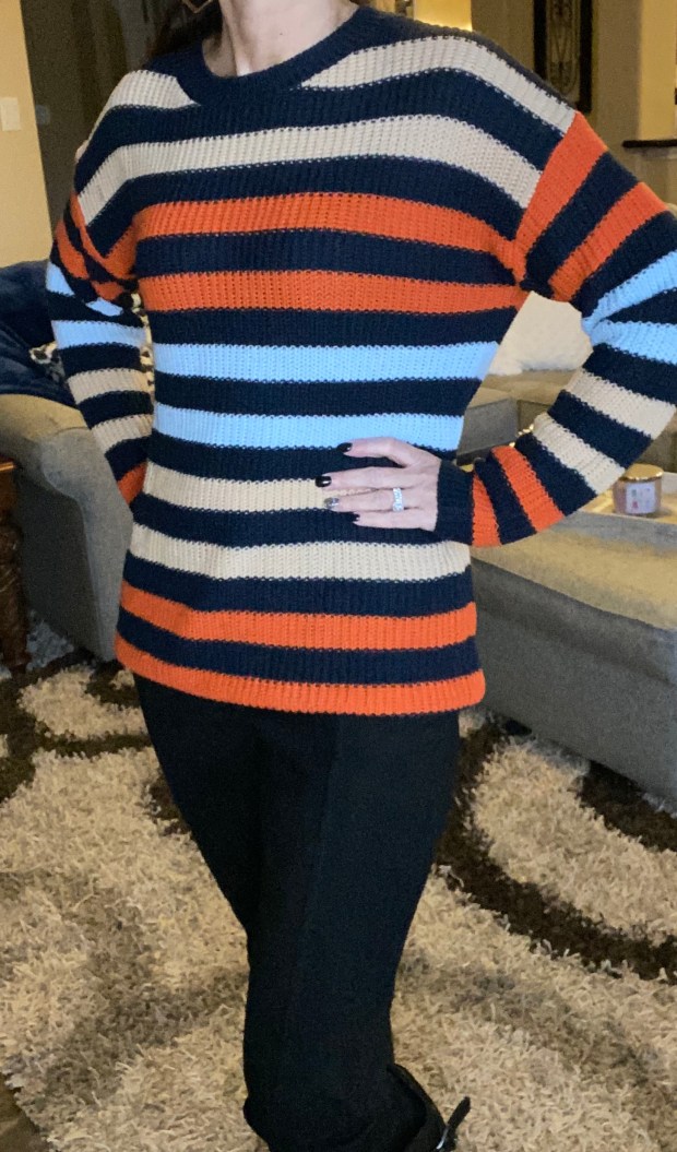 Color block sweater